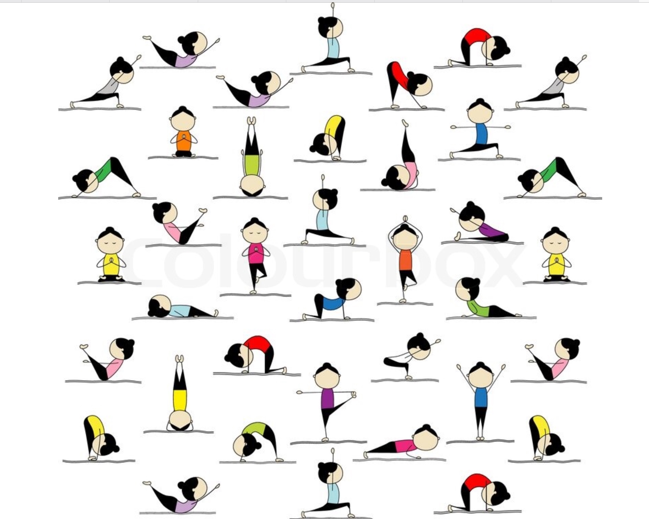 Yoga i salen